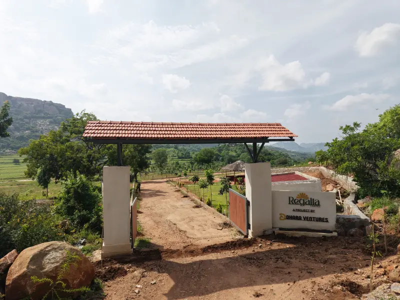 Regalia Farms entrance gate