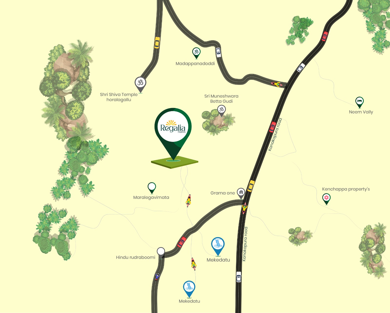 Regalia Farms prime location